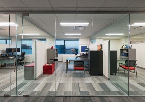 ALUR glass and dividing wall system
